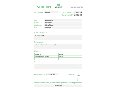 Letrozole ( Femara ) Manufacturer: Hilma Biocare Pack 30 tabs/pack (2.5mg/tab)
