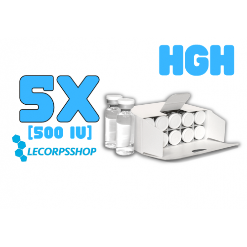HGH (Human Growth Hormone) 500 IU liquide 1flacon x 50 IU  "White Label"