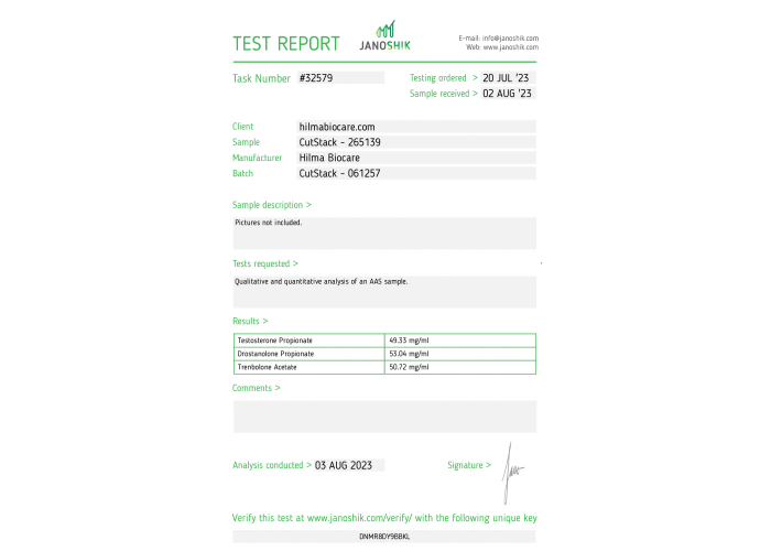 Cut Stack & Cut Mix Manufacturer: Hilma Biocare Pack: 10 ml/vial ( 150 mg/ml )